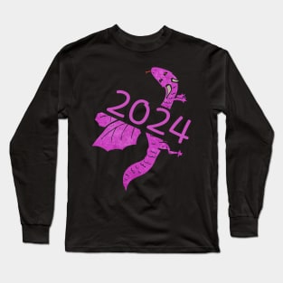 2024 pink dragon Long Sleeve T-Shirt